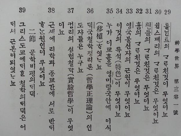 신학세계 / 神學世界 (Theological World), 1918