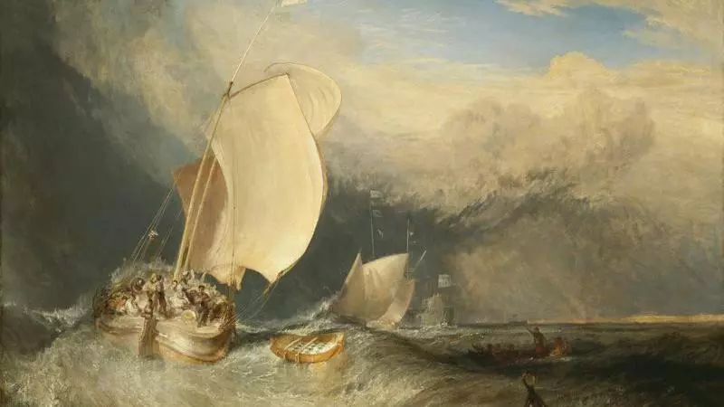 Fishing Boats with Hucksters Bargaining for Fish 1837 1838 jmw Turner