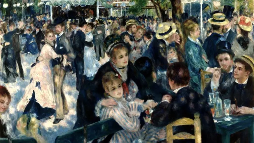 auguste renoir  dance at le moulin de la galette  musee dorsay rf 2739 derivative work  autocontrast edit in lch space