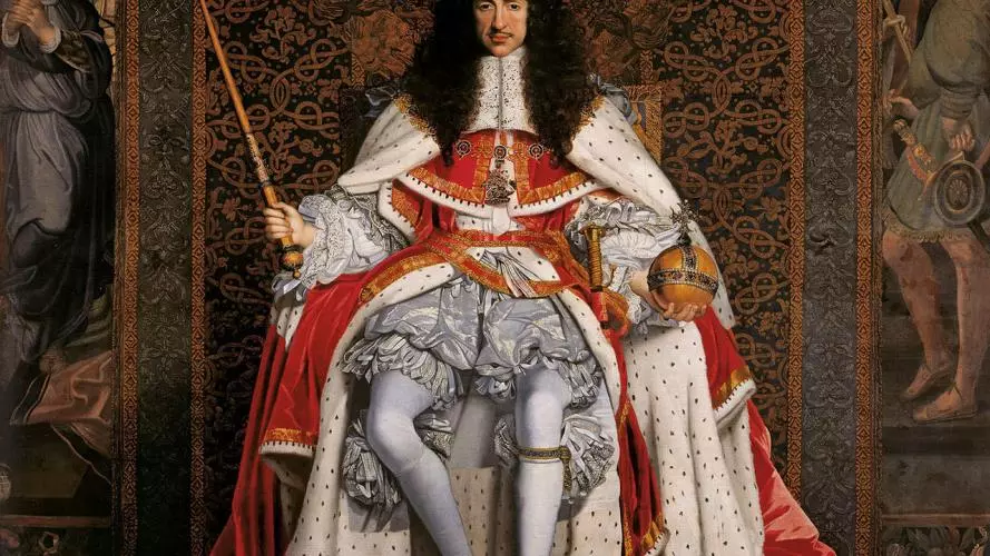 charles ii of england in coronation robes
