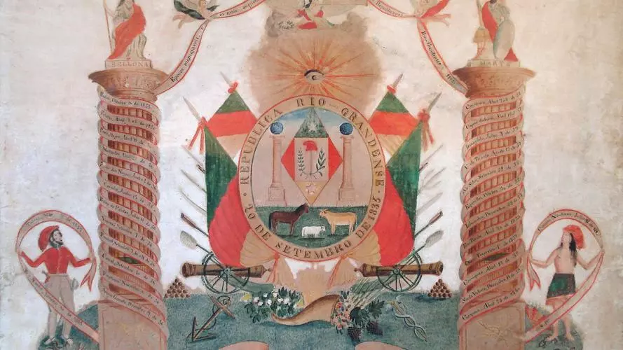 Contemporary Rendition of the Revolutionary Flag of Rio Grande do Sul