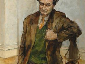 Portrait of Christopher Hill for Balliol College by Derek Hill