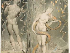 william blake  the temptation and fall of eve illustration to miltons paradise lost  google art project