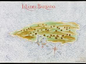 spanish map of barbados 1632 wikimedia commons