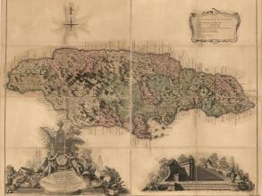 this map of the island of jamaica by thomas craskell and james simpson